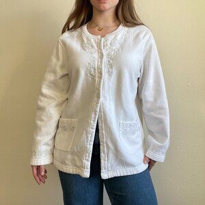 Button Up Sweatshirt